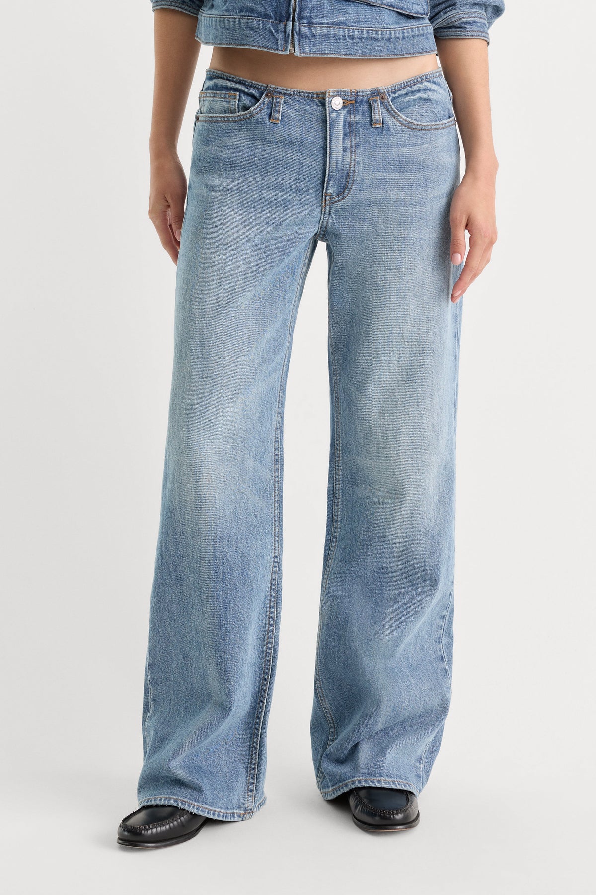 GHOST WAIST LOW LOOSE JEANS AMBER