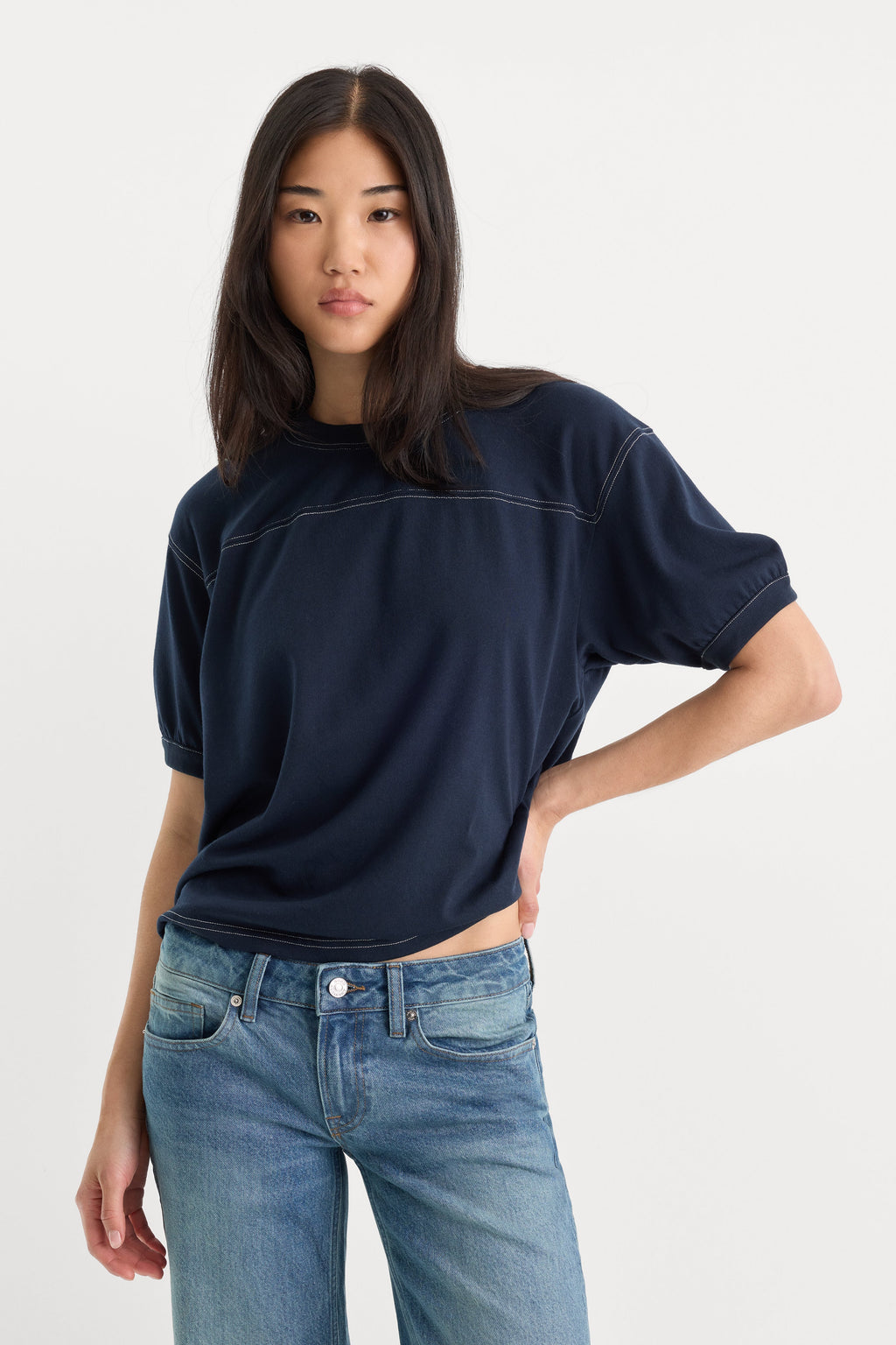 THE GYM TEE NEW NAVY002