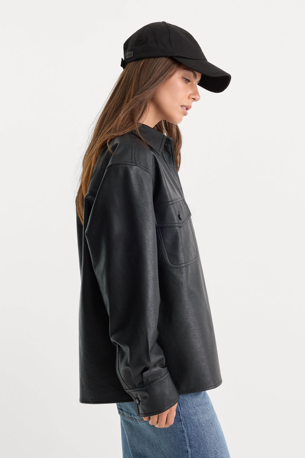 THE BETTER THAN LEATHER CLASSIC SHIRT BLACK001