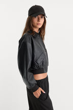 THE BETTER THAN LEATHER BOMBER JACKET BLACK001