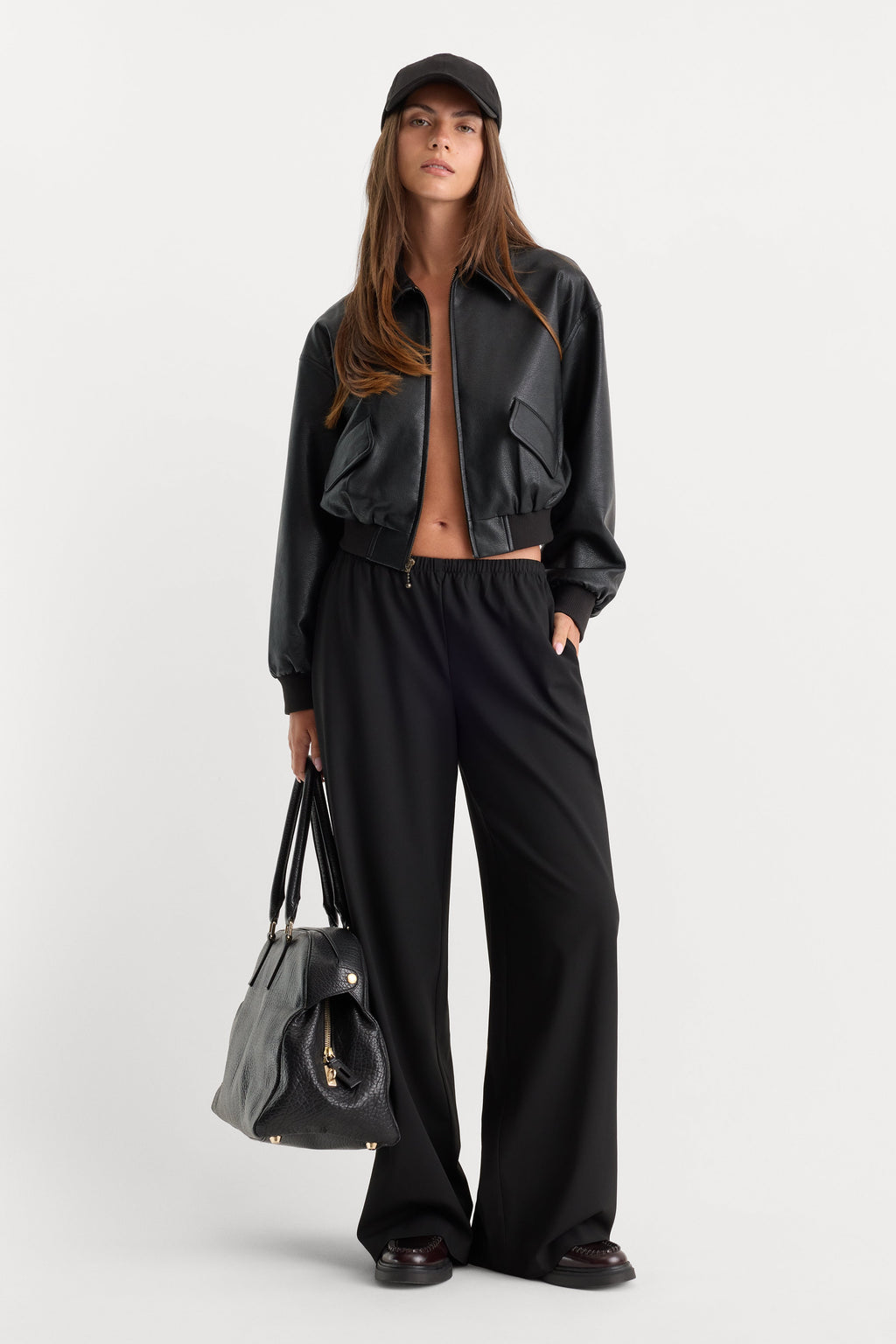 THE PULL ON TROUSER BLACK001