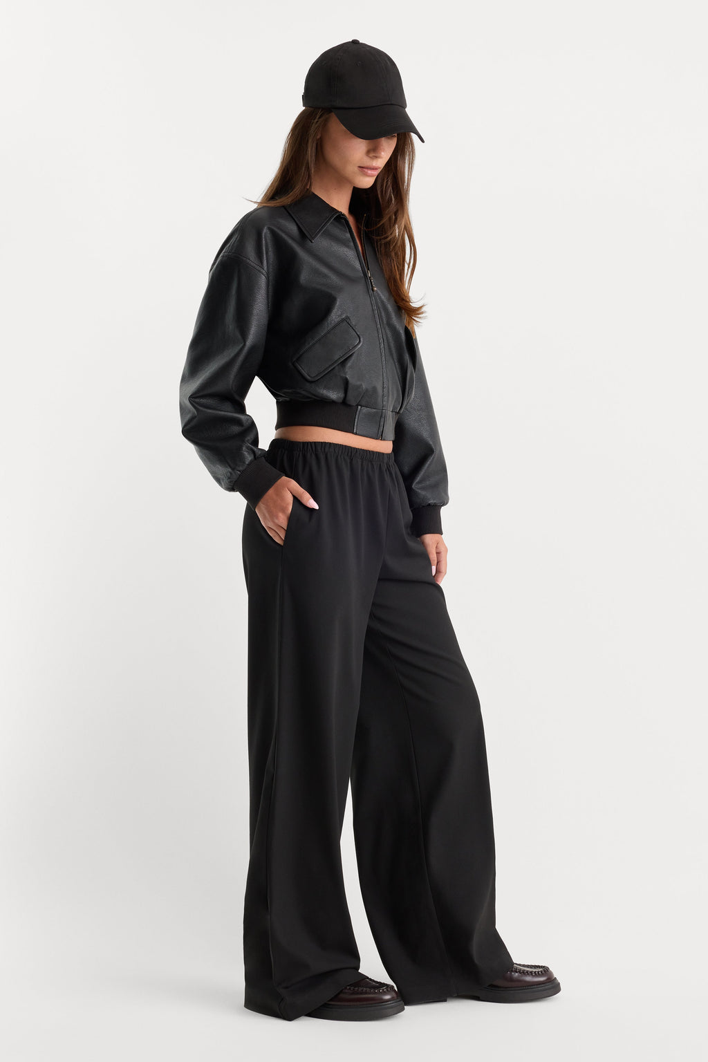 THE PULL ON TROUSER BLACK001