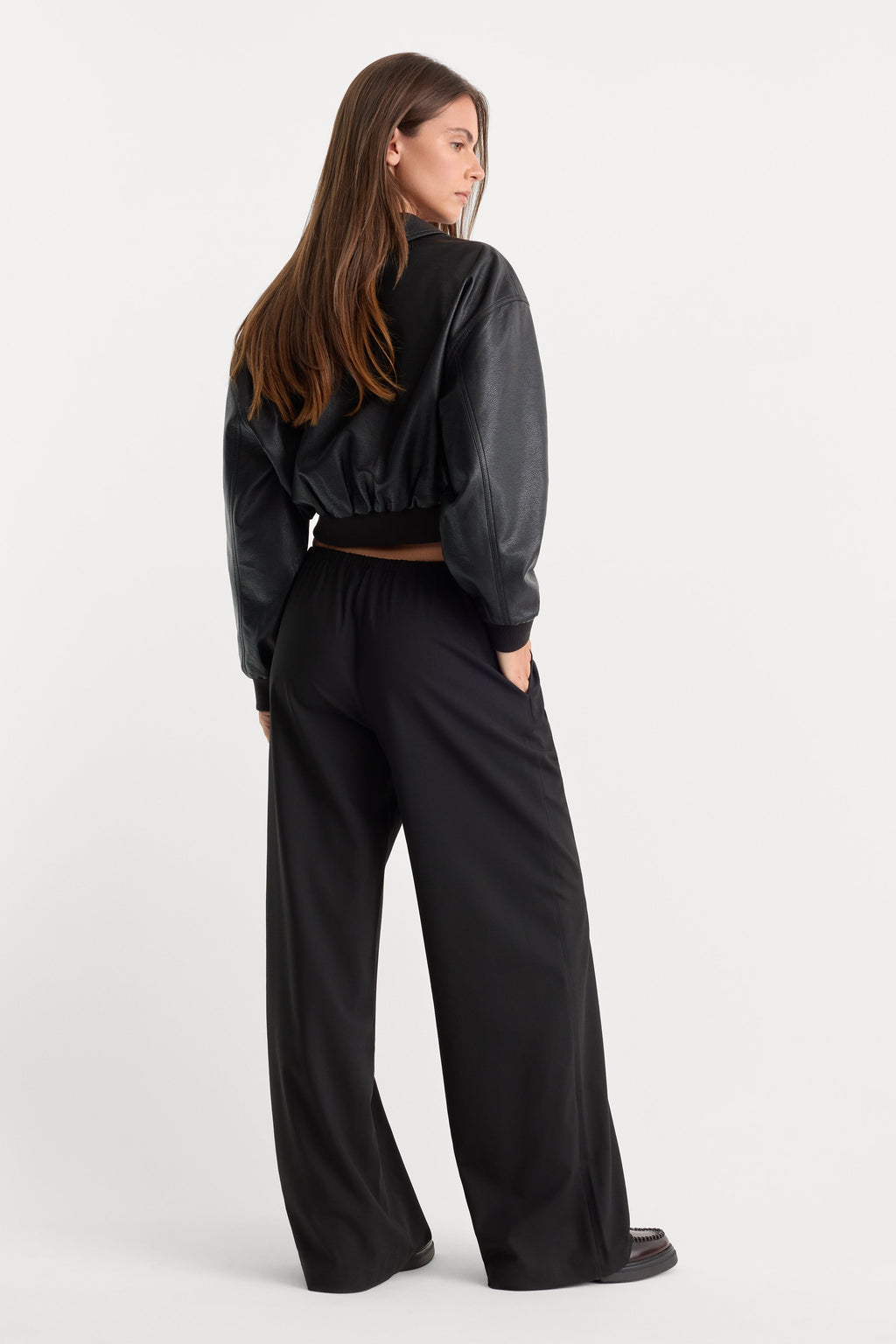 THE PULL ON TROUSER BLACK001