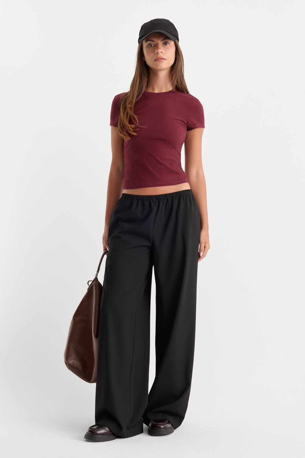 THE BABY TEE BERRY NOIR