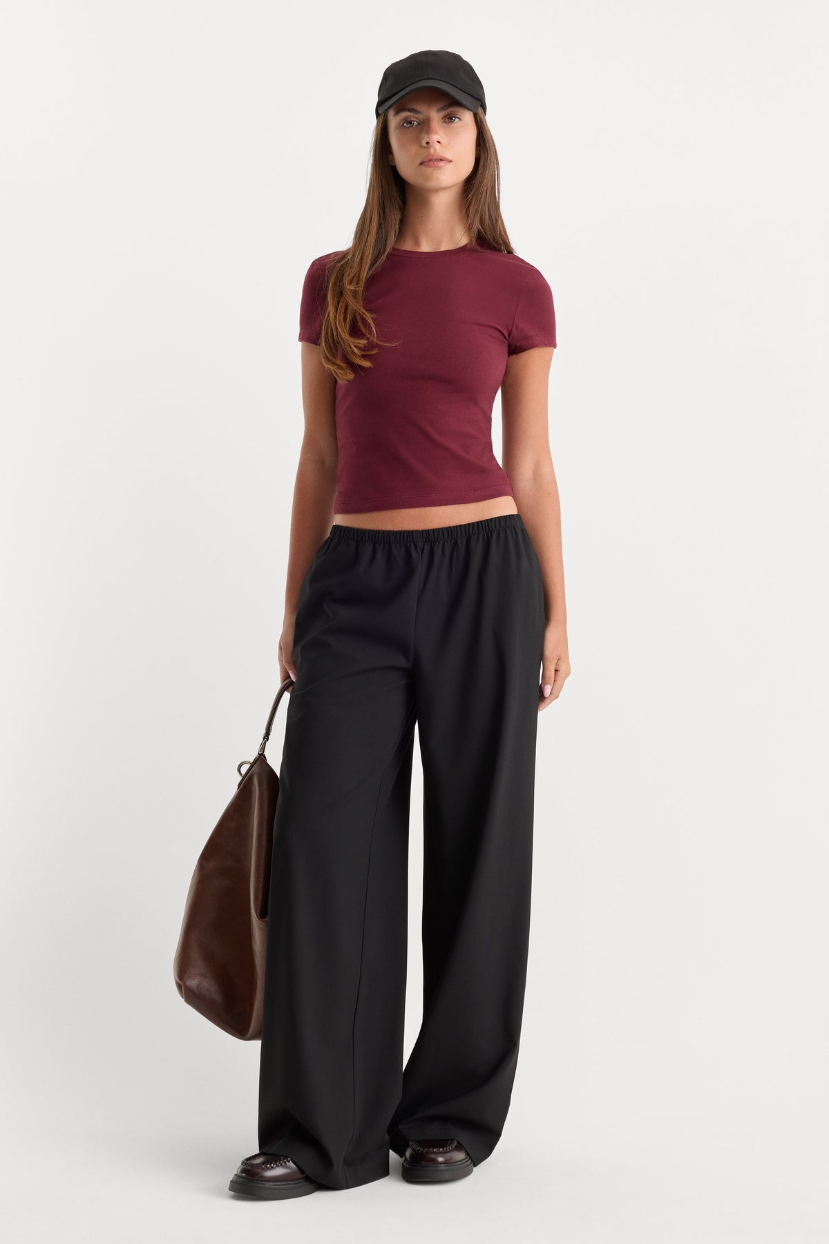 THE BABY TEE BERRY NOIR