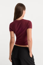 THE BABY TEE BERRY NOIR