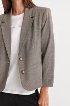 THE SHRUNKEN BLAZER MINI PLAID