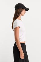 THE CAP SLEEVE TEE WHITE001