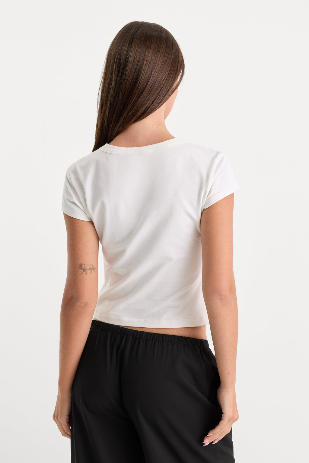 THE CAP SLEEVE TEE WHITE001