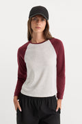 THE LONG SLEEVE RAGLAN TEE VINTAGE GREY