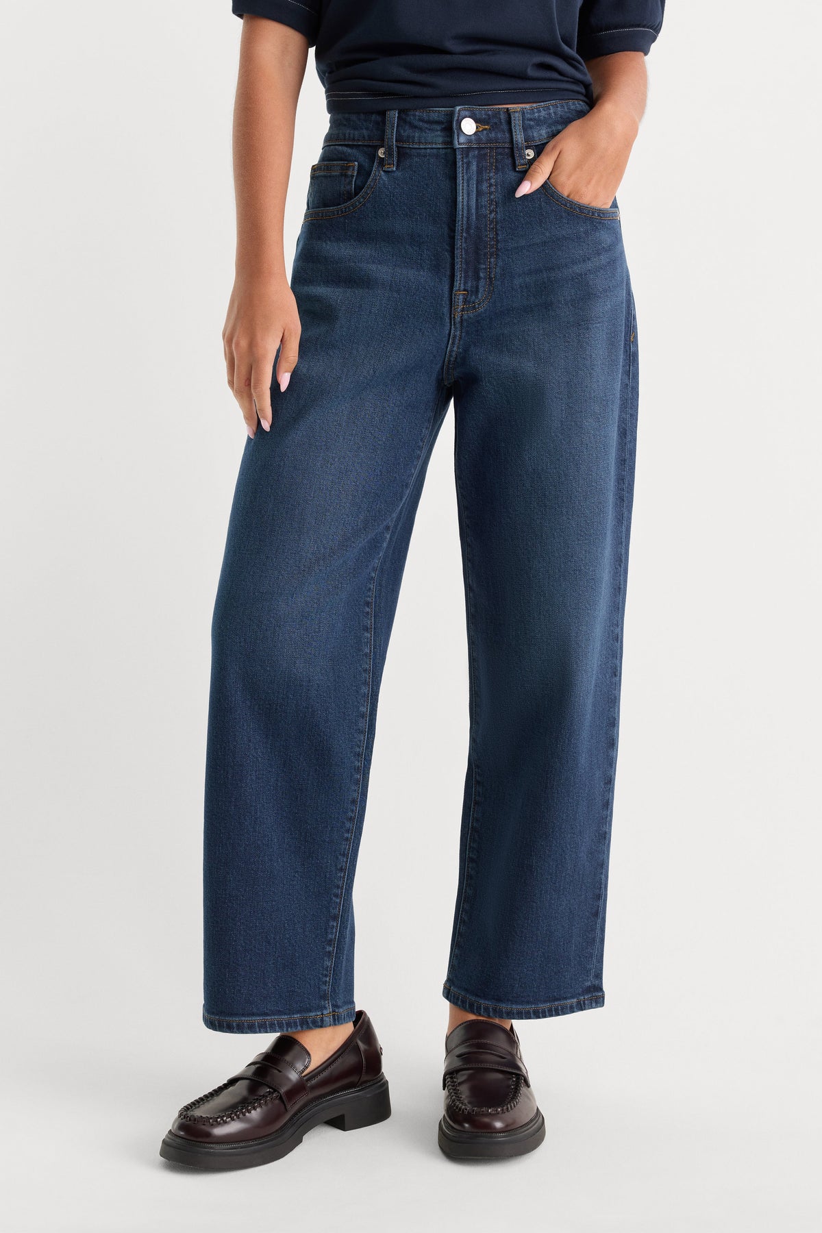VINTAGE BARREL ANKLE JEANS MERIDIAN