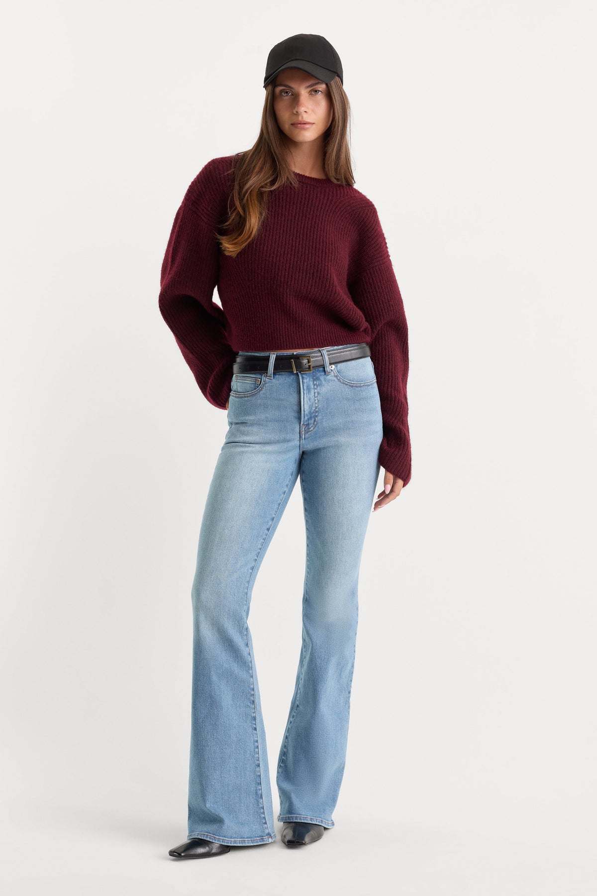 GOOD LEGS FLARE JEANS INDIGO1290