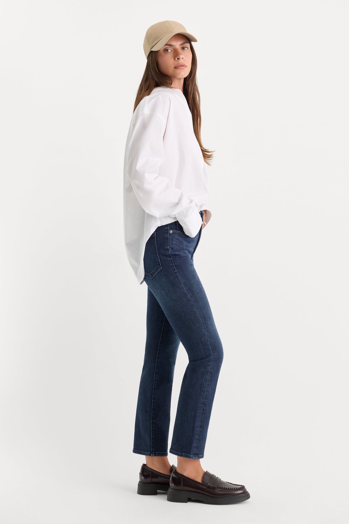 GOOD PETITE STRAIGHT JEANS ATLAS BLUE