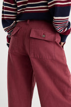 VINTAGE BARREL ANKLE JEANS BERRY NOIR