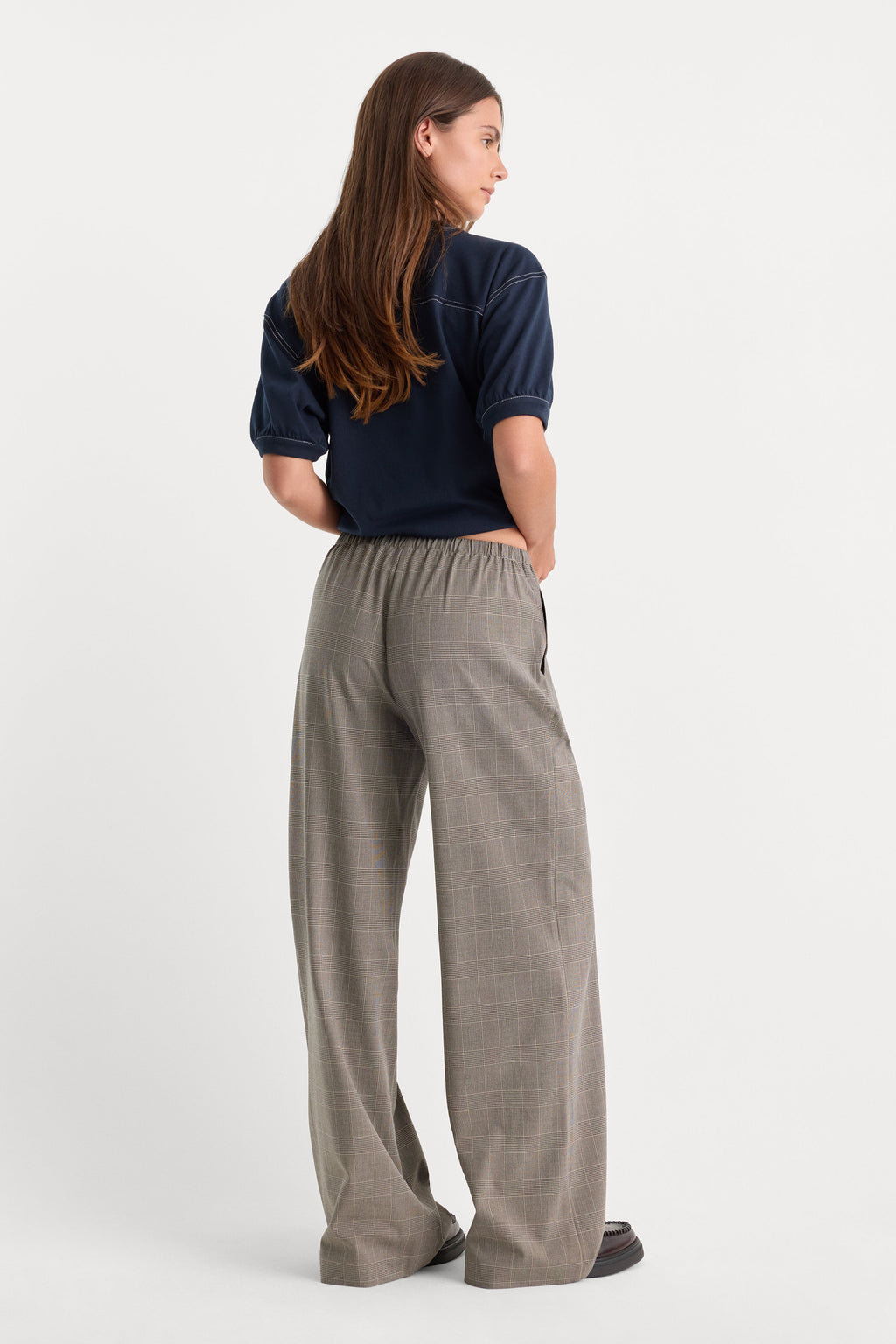 THE PLAID PULL ON TROUSER MINI PLAID