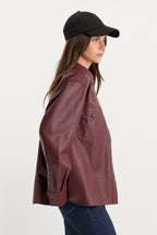 THE BETTER THAN LEATHER CLASSIC SHIRT BERRY NOIR