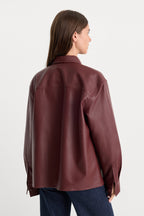 THE BETTER THAN LEATHER CLASSIC SHIRT BERRY NOIR