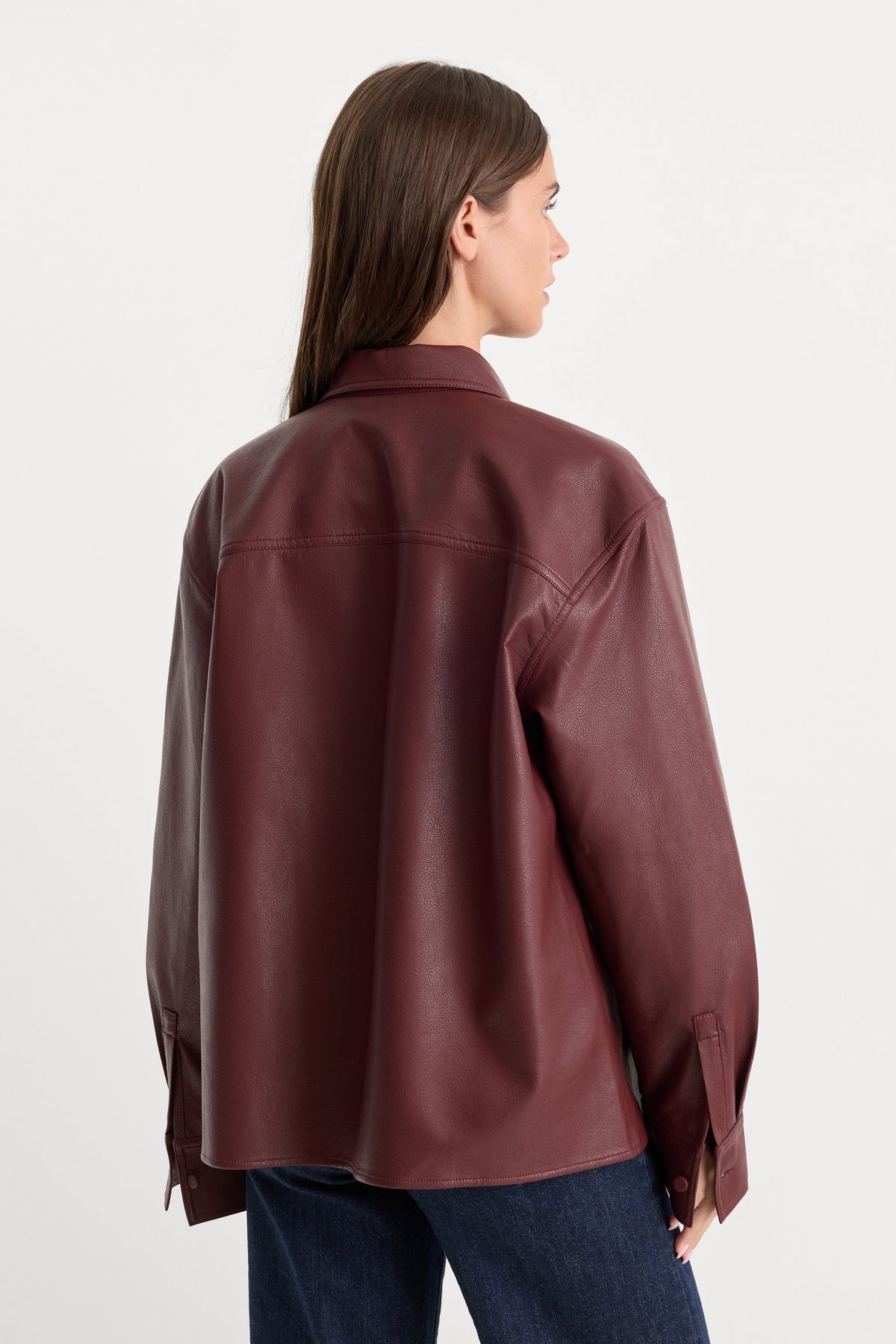 THE BETTER THAN LEATHER CLASSIC SHIRT BERRY NOIR
