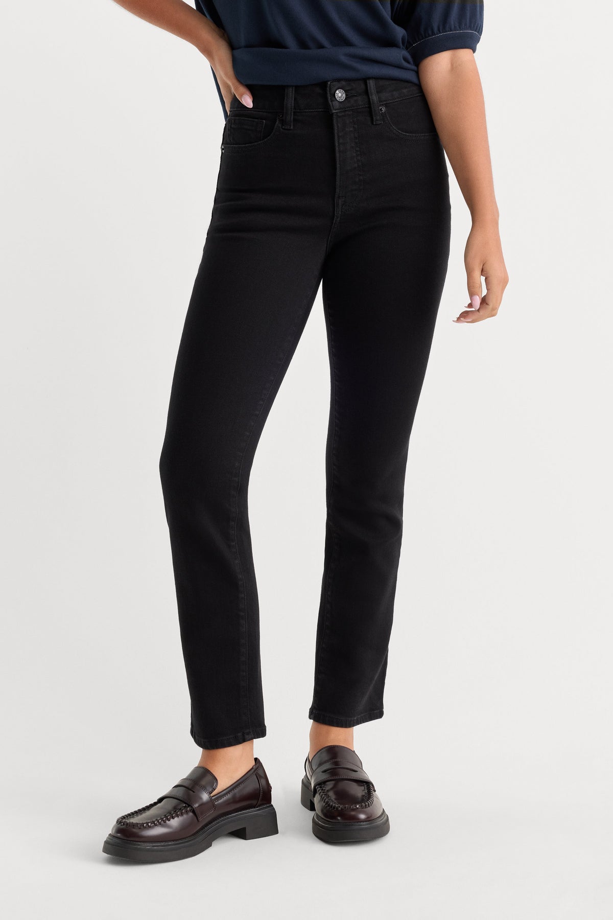 SOFT TECH GOOD LEGS STRAIGHT JEANSBLACK001
