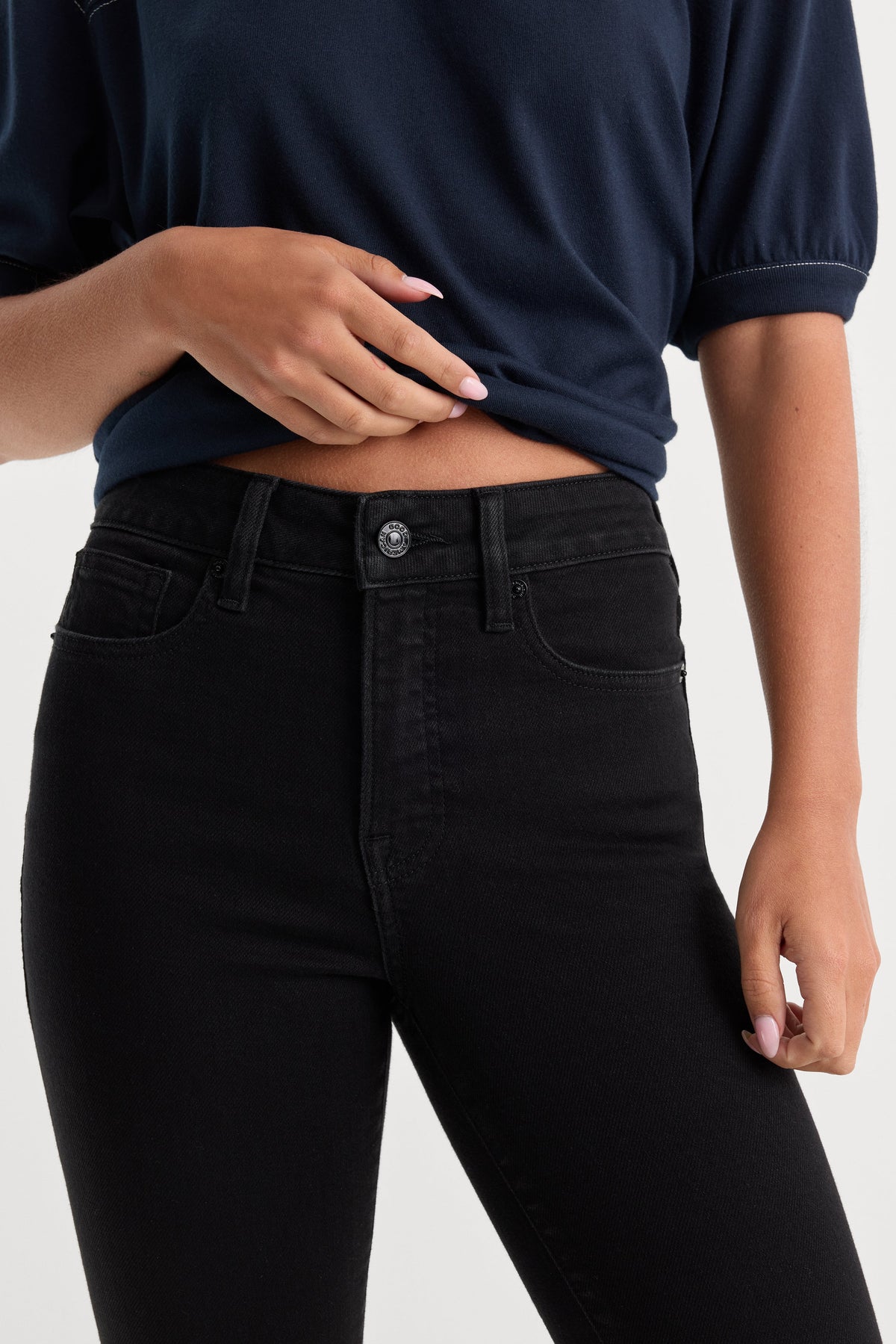 SOFT TECH GOOD PETITE STRAIGHT JEANSBLACK001