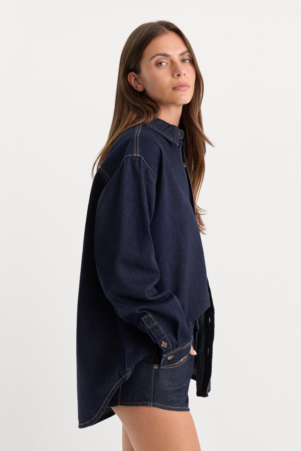 THE DENIM EASY SHIRT INDIGO1389