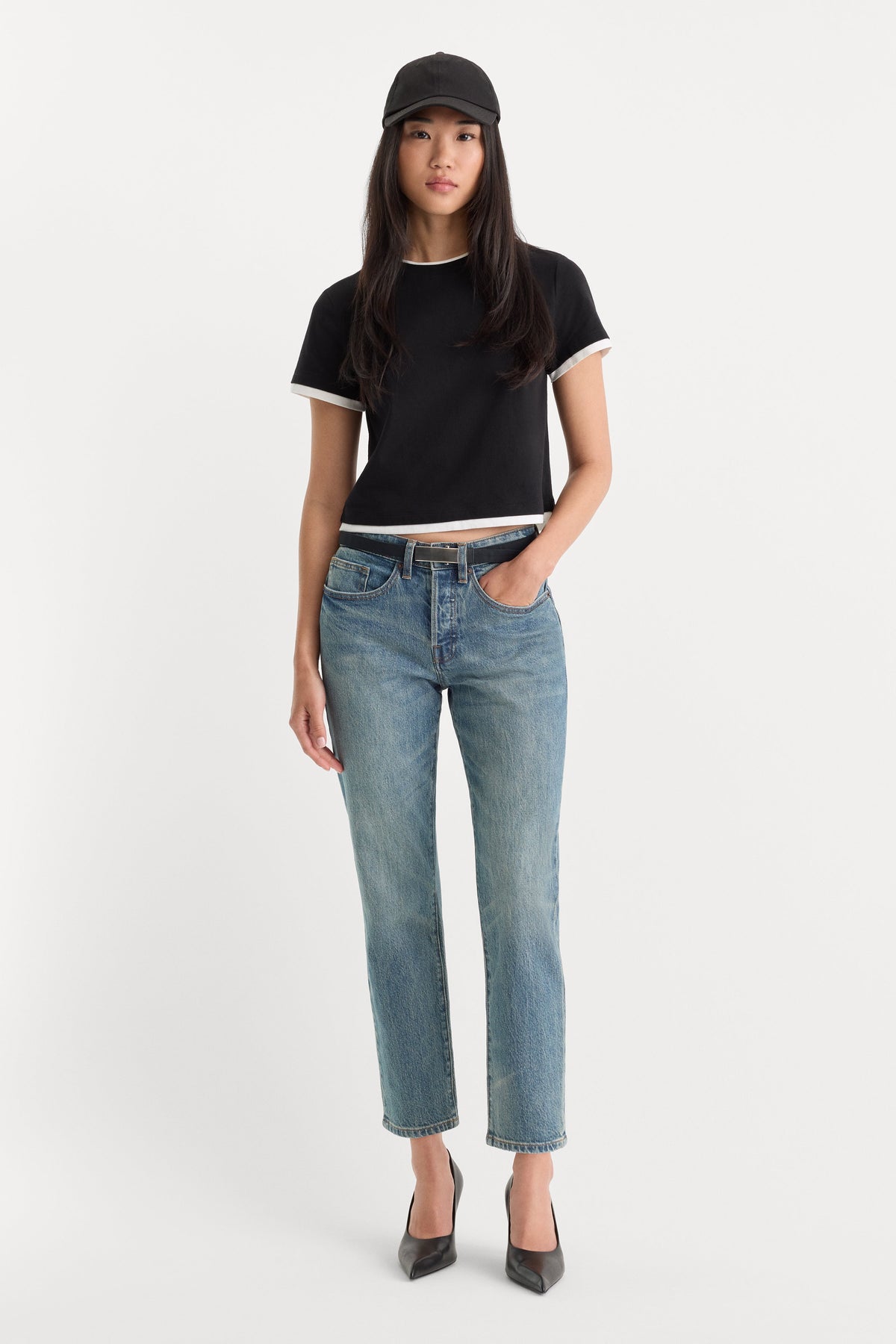 THE LAYERED TEE BLACK
