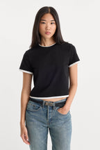 THE LAYERED TEE BLACK