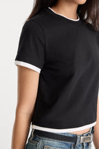 THE LAYERED TEE BLACK