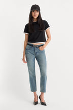VINTAGE STRAIGHT ANKLE JEANS OAK