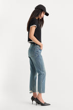 VINTAGE STRAIGHT ANKLE JEANS OAK