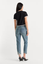 VINTAGE STRAIGHT ANKLE JEANS OAK