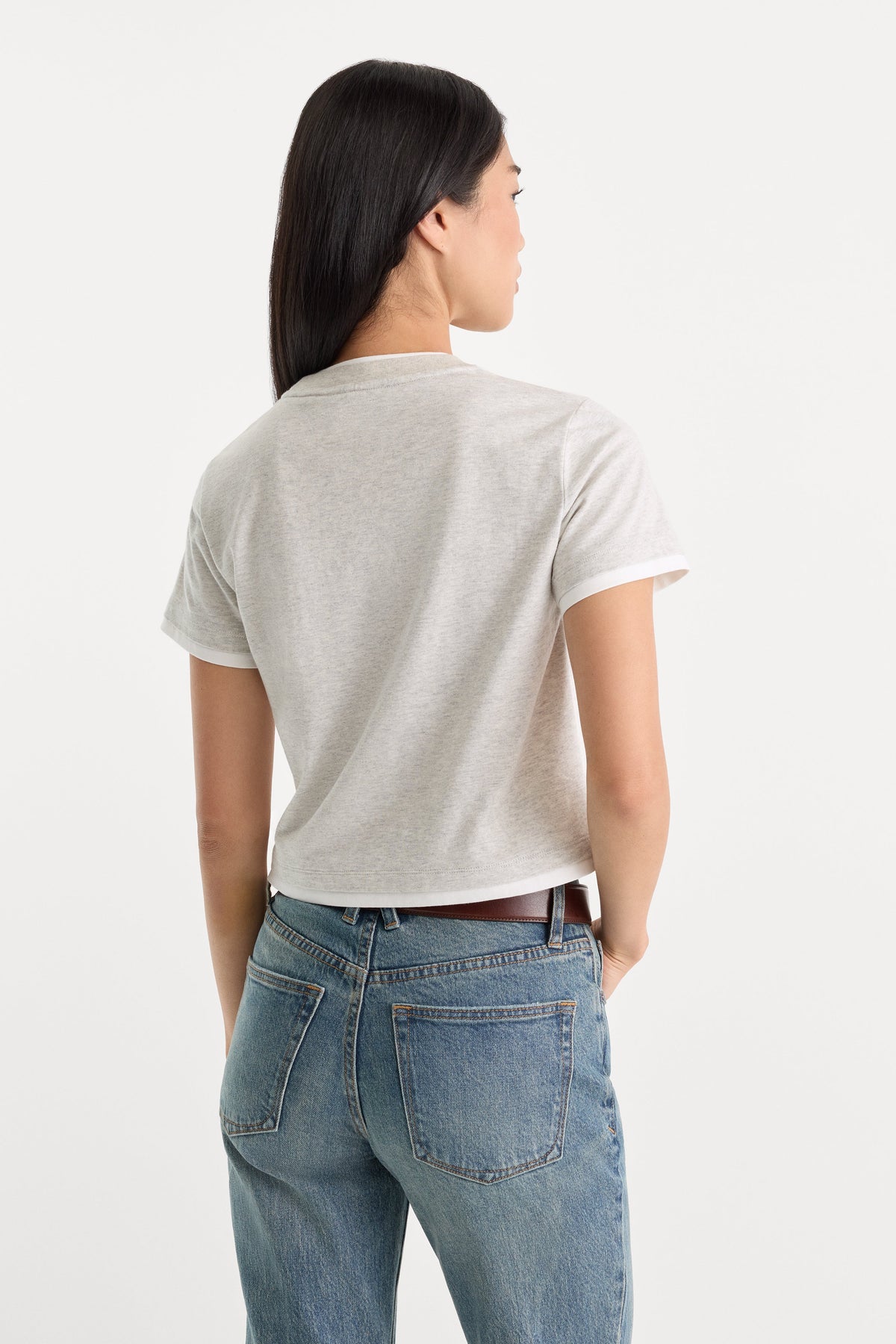THE LAYERED TEE VINTAGE GREY