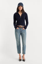THE CABLE ZIP UP NEW NAVY002
