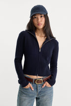 THE CABLE ZIP UP NEW NAVY002