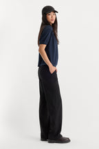 THE LOW RISE STRAIGHT LEG TROUSER BLACK001