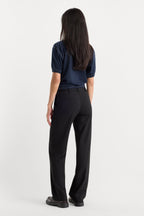 THE LOW RISE STRAIGHT LEG TROUSER BLACK001