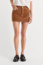THE BETTER THAN SUEDE MINI SKIRT CAFE CLAY