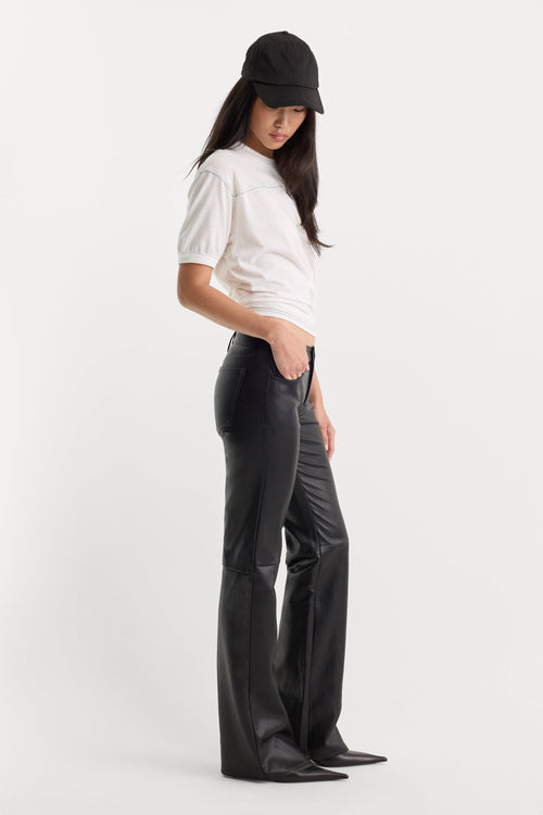 BETTER THAN LEATHER LOW RISE BOOTCUT BLACK001