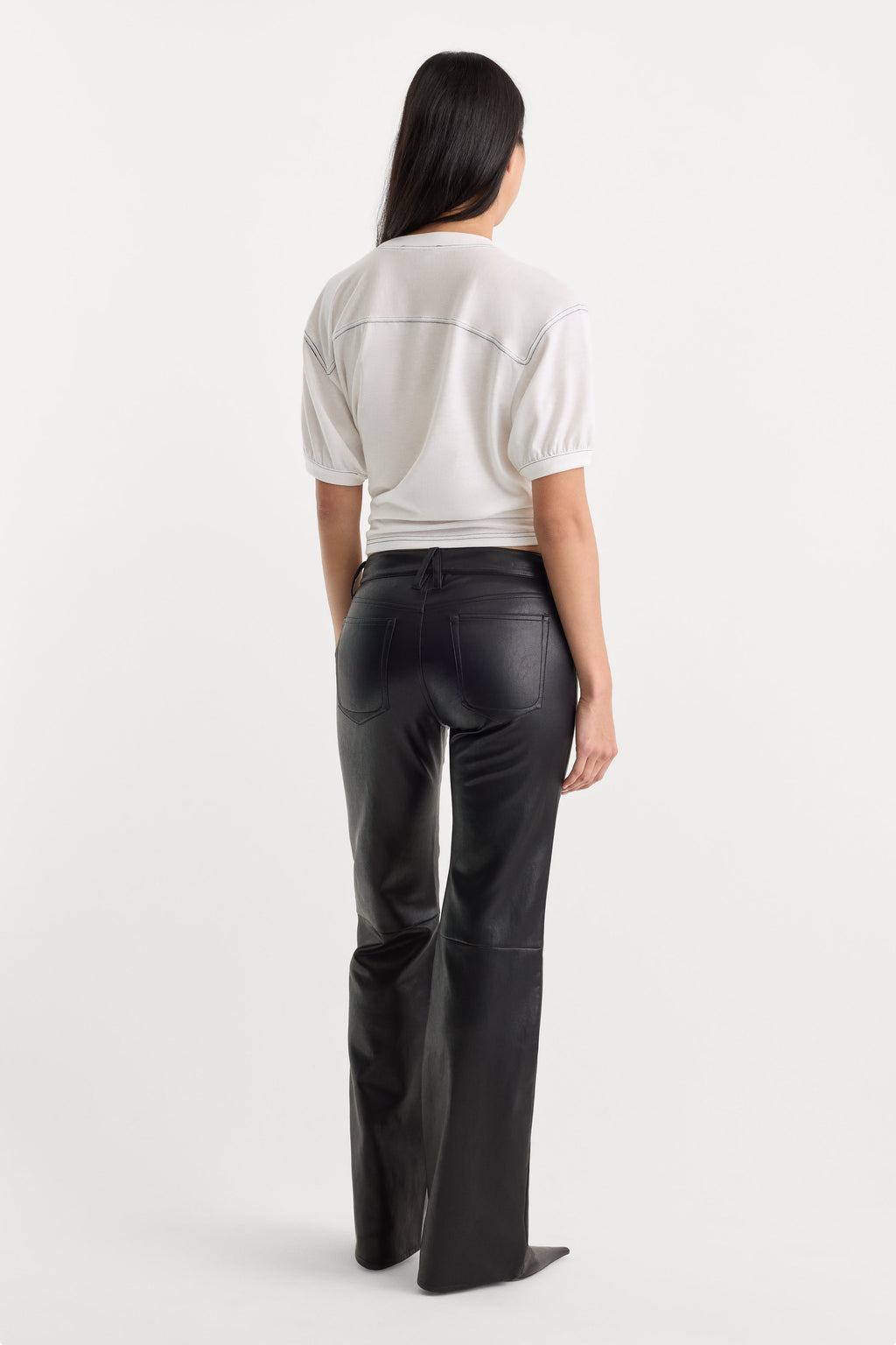 BETTER THAN LEATHER LOW RISE BOOTCUT BLACK001