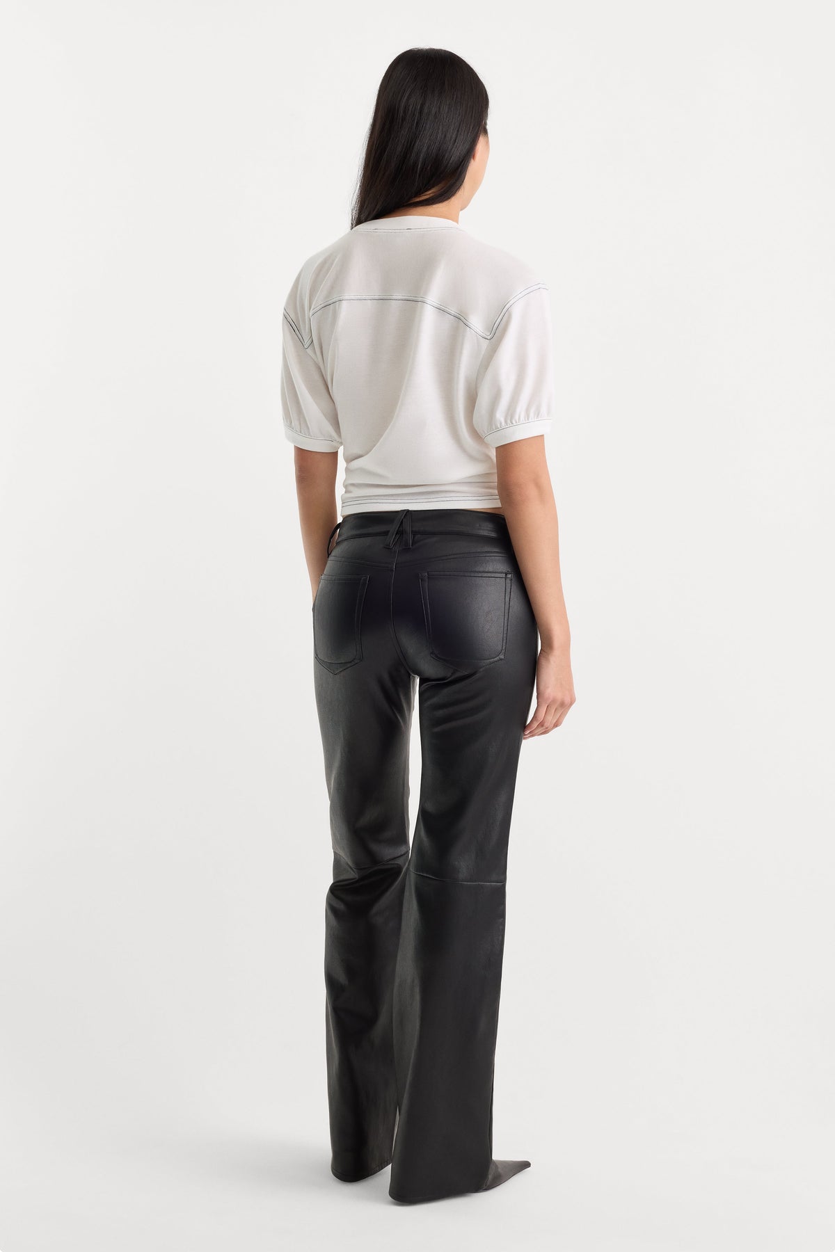 BETTER THAN LEATHER LOW RISE BOOTCUT BLACK001