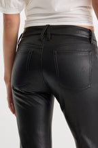 BETTER THAN LEATHER LOW RISE BOOTCUT BLACK001