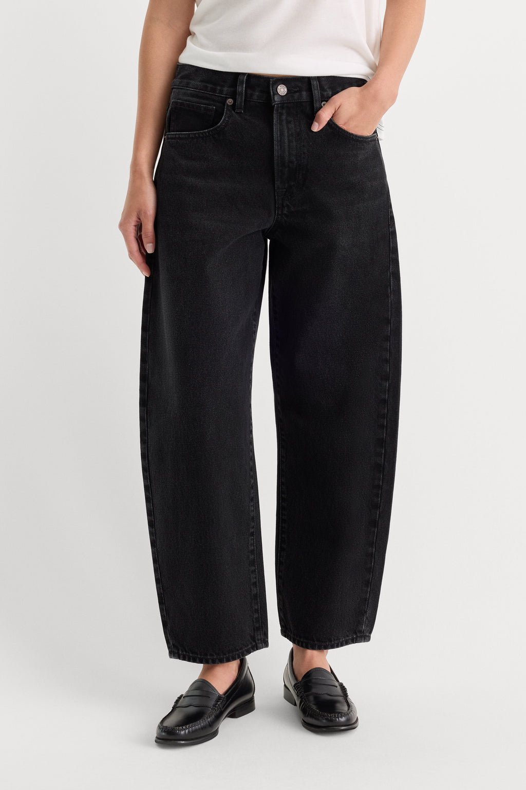 VINTAGE BARREL ANKLE JEANS FLAT TYRE