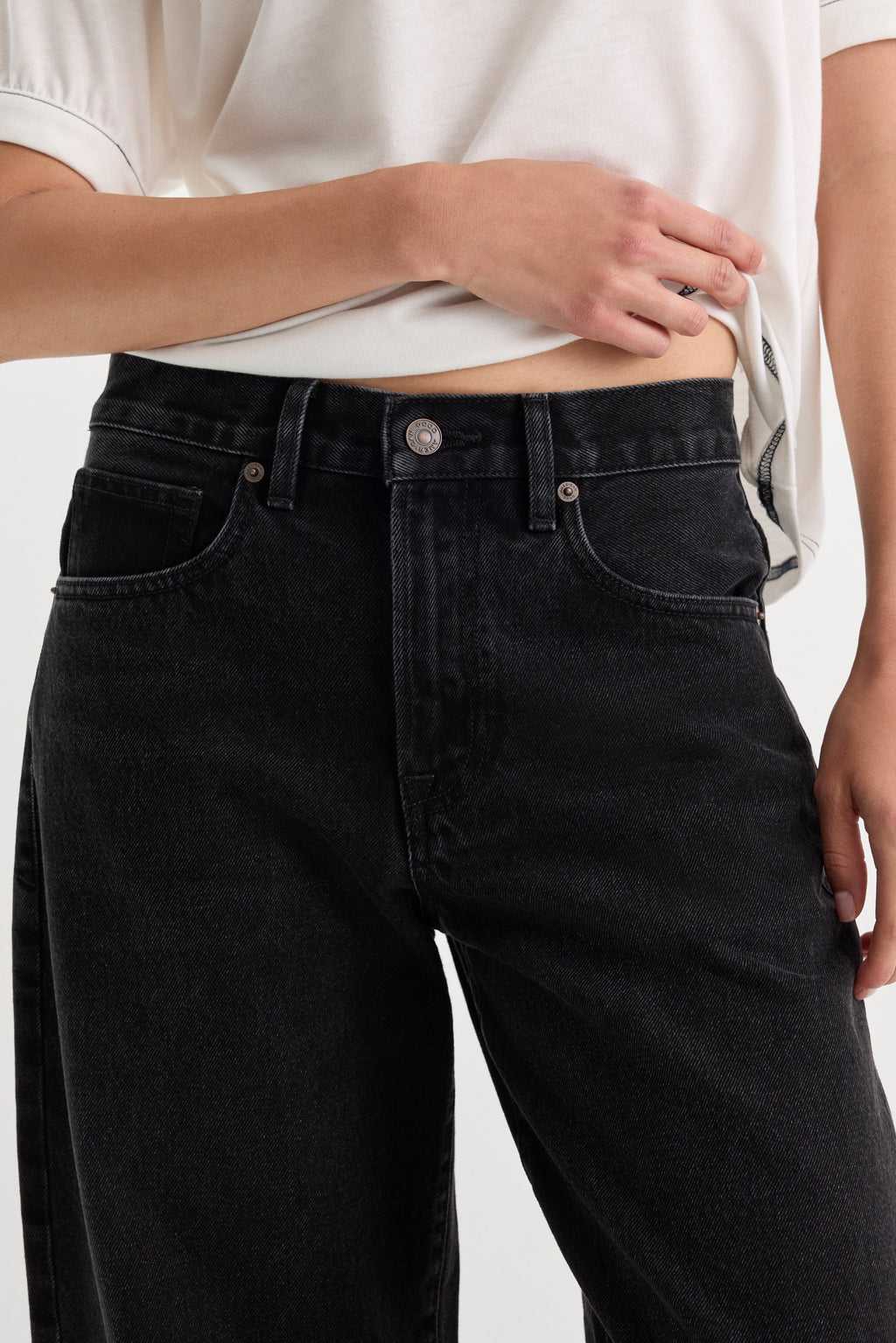 VINTAGE BARREL ANKLE JEANS FLAT TYRE