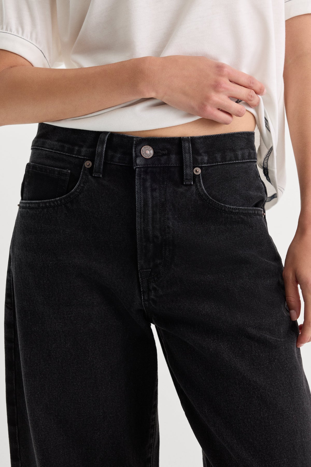 VINTAGE BARREL ANKLE JEANS FLAT TYRE