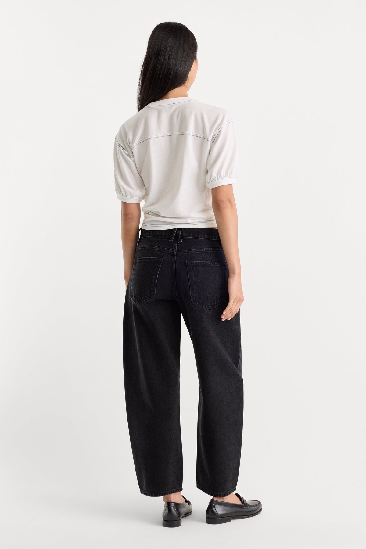 VINTAGE BARREL ANKLE JEANS FLAT TYRE