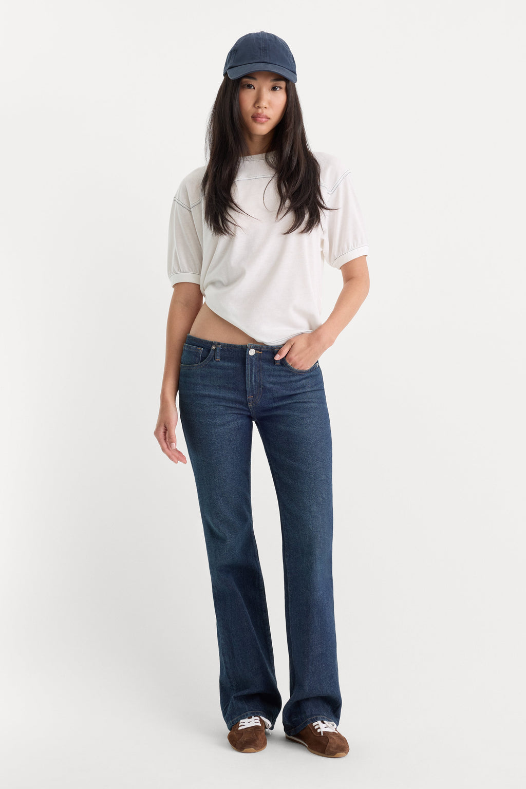 GHOST WAIST LOW RISE BOOTCUT JEANS QUIRK