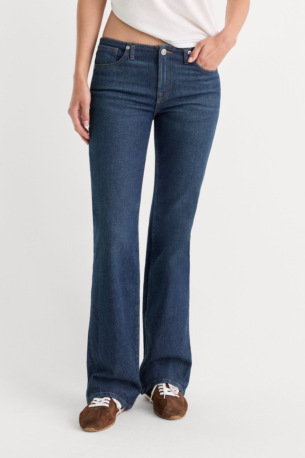 GHOST WAIST LOW RISE BOOTCUT JEANS QUIRK