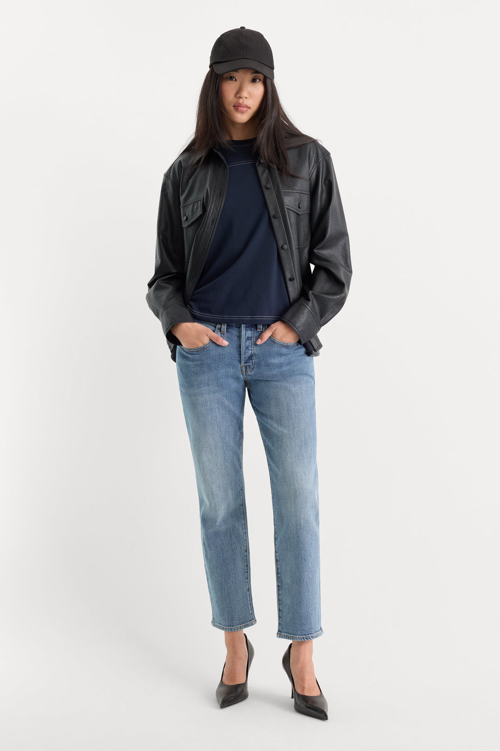 VINTAGE STRAIGHT ANKLE JEANS SAVOR