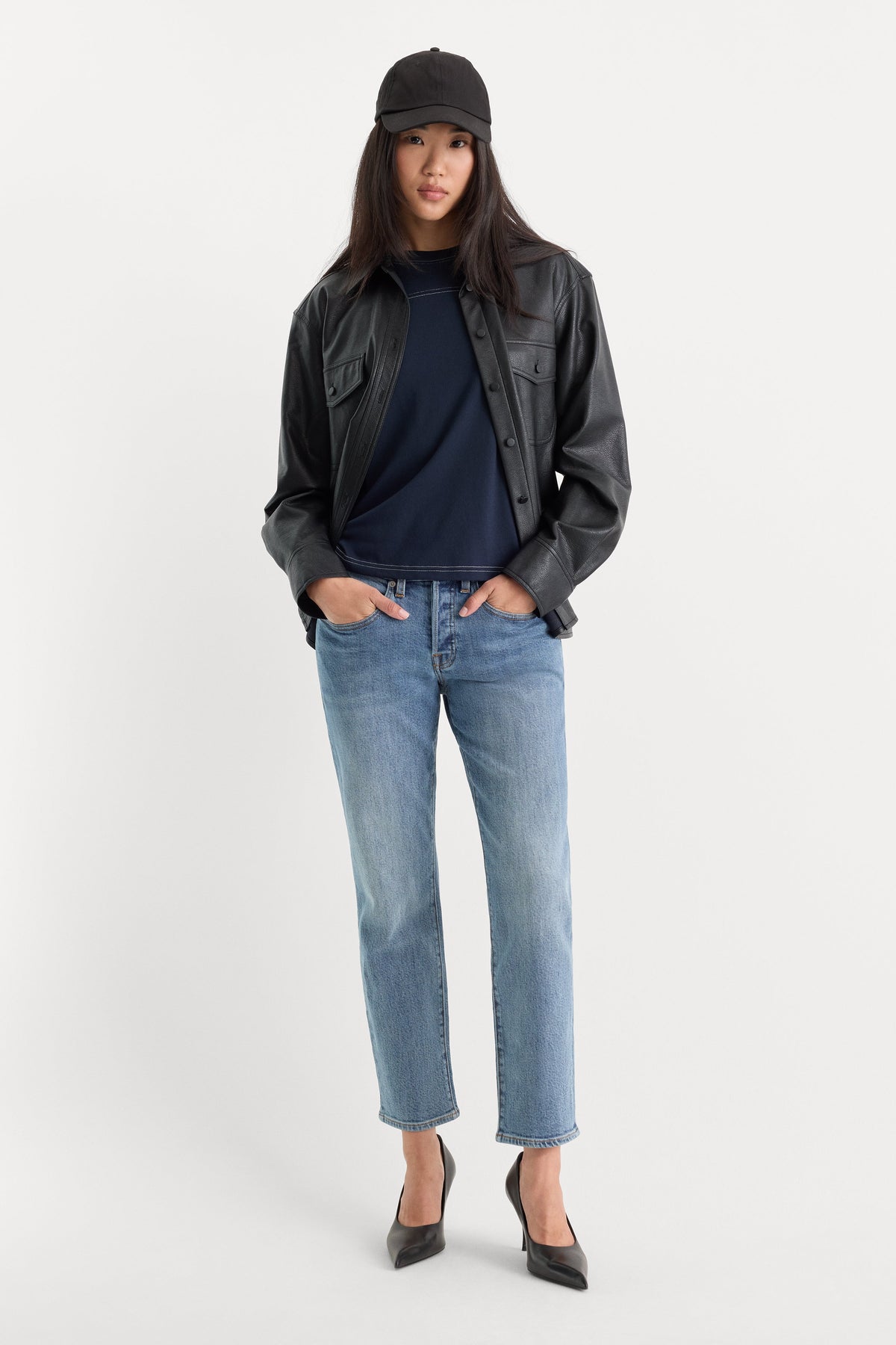 VINTAGE STRAIGHT ANKLE JEANS SAVOR