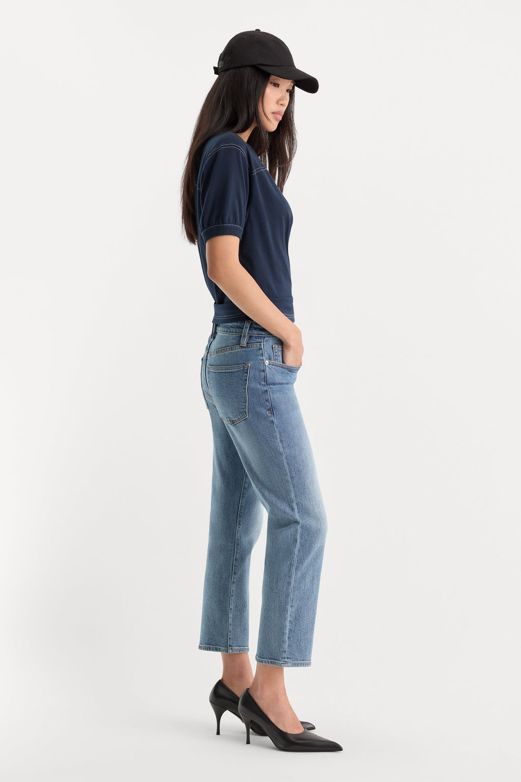 VINTAGE STRAIGHT ANKLE JEANS SAVOR
